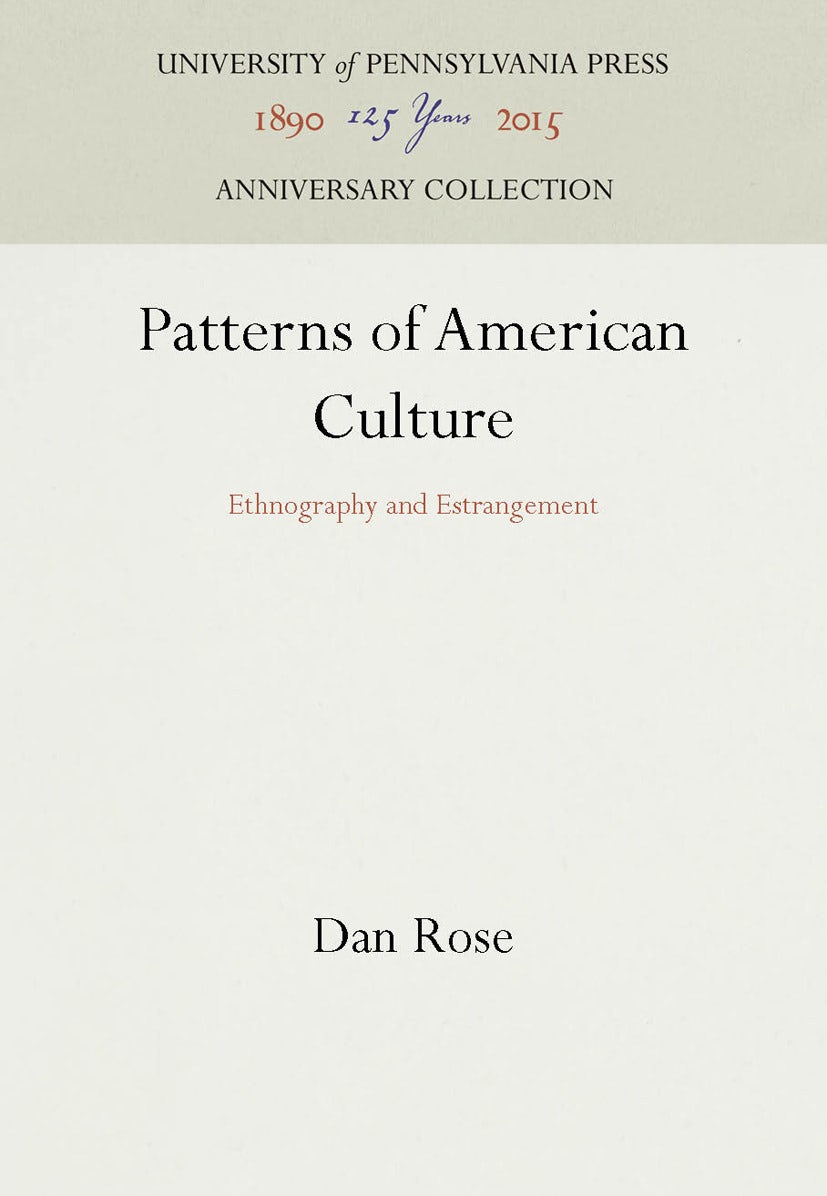 Book cover image for Patterns of American Culture ISBN: 9781512809626